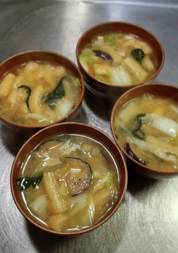揚げ茄子と油揚げの味噌汁❨@≧↺≦@)❩-レシピのメイン写真