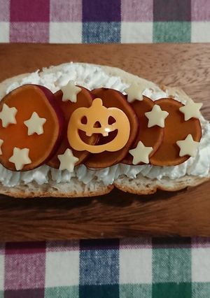 ハロウィン⭐オープンサンド-レシピのメイン写真