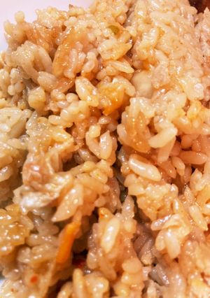 月見豚キム炊き込みご飯-レシピのメイン写真