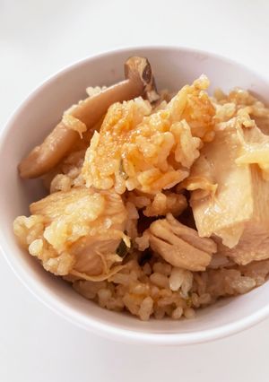 コストコ鶏の西京みそ漬けで炊き込みご飯-レシピのメイン写真