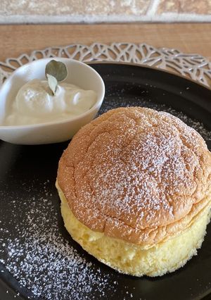 ぷるふわ♡スフレパンケーキ-レシピのメイン写真