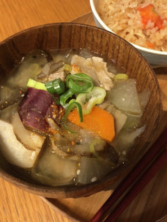 秋野菜たっぷり♪豚汁♪-レシピのメイン写真