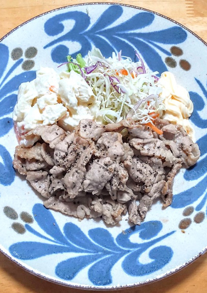 豚ロース肉の黒こしょう炒め町中華仕立て-レシピのメイン写真