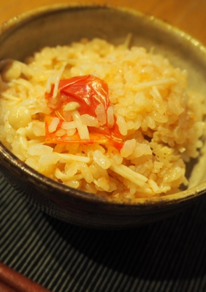 トマトとエノキの炊き込みご飯-レシピのメイン写真