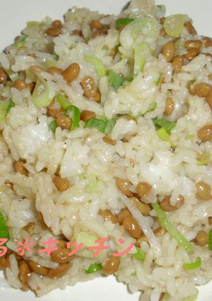 パパっとなっとうチャーハン-レシピのメイン写真