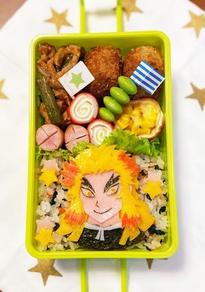 キャラ弁☆鬼滅の刃☆煉獄さん-レシピのメイン写真