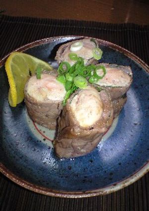 鮭の白子の牛肉巻き-レシピのメイン写真