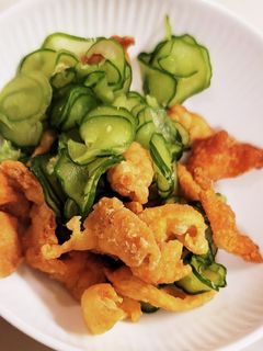 鶏皮でパリパリポン唐-レシピのメイン写真
