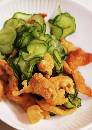 鶏皮でパリパリポン唐-レシピのメイン写真