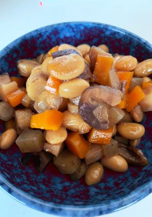 ゆかりのイブクロ　　ホッコリ五目豆-レシピのメイン写真
