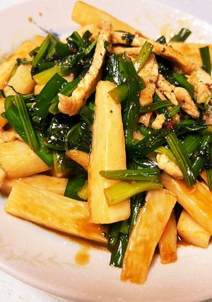山芋の青椒肉絲風中華炒め-レシピのメイン写真