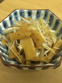 簡単おつまみ!ネギ和えメンマ-レシピのメイン写真