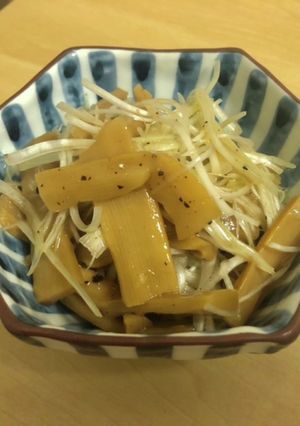 簡単おつまみ！ネギ和えメンマ-レシピのメイン写真