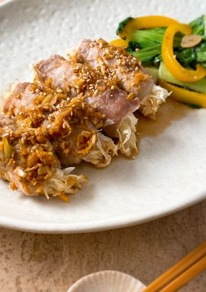 ◎野菜の肉巻き スパイスねぎごまだれ◎-レシピのメイン写真