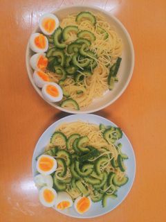 ゴーヤパスタ-レシピのメイン写真