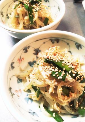 もやしとニラのレンチン中華和え-レシピのメイン写真