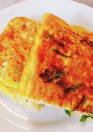 栄養満点！しらす・野菜オムレツ(卵焼き)-レシピのメイン写真