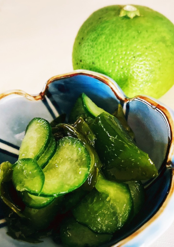 砂糖無しすっぱくない胡瓜とワカメの酢の物-レシピのメイン写真