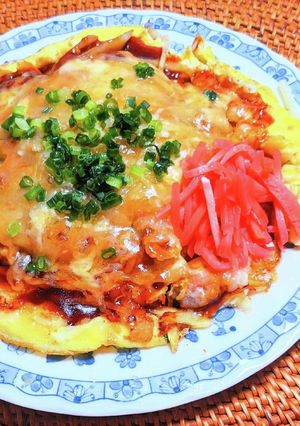 白菜もやしの豚玉チーズ焼き-レシピのメイン写真