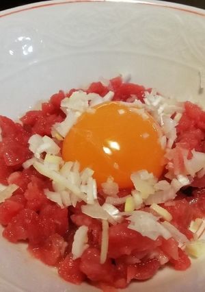 マグロのユッケ-レシピのメイン写真