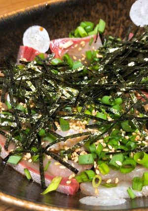 超簡単！カンパチの胡麻タレ和え漬け-レシピのメイン写真