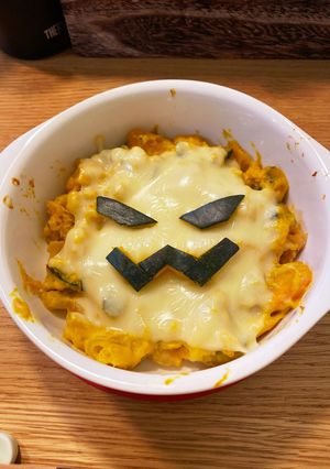 ハロウィンのカボチャグラタン-レシピのメイン写真