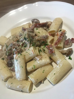 きのことドライトマトのクリームパスタ-レシピのメイン写真