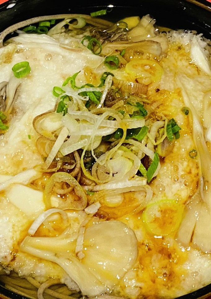 簡単！美味しい！おでんの素とろろ蕎麦-レシピのメイン写真
