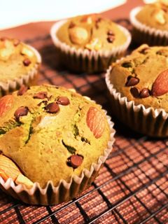 グルテンフリー 米粉の抹茶マフィン-レシピのメイン写真