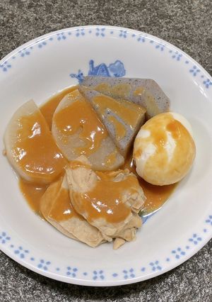 鶏肉と大根の味噌おでん-レシピのメイン写真