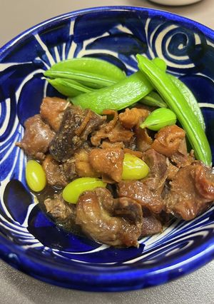 おばあちゃんの鶏皮モツ煮-レシピのメイン写真