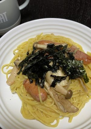 きのこスパゲティ-レシピのメイン写真