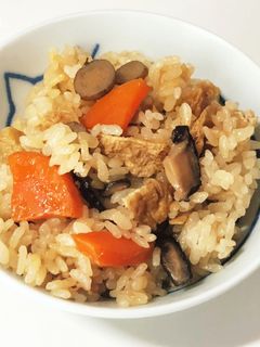 我が家の炊き込みご飯(味濃いめ)-レシピのメイン写真