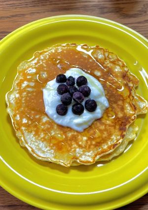 薄め・モチモチ・甘めアメリカンパンケーキ-レシピのメイン写真