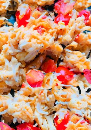朝5分！おから玉子の栄養バランス丼♡-レシピのメイン写真