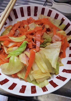 野菜とベーコンの味噌炒め(QC、残り物)-レシピのメイン写真
