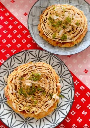 ツナ缶でお好み焼き-レシピのメイン写真