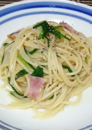 フライパン一つでニラパスタ-レシピのメイン写真