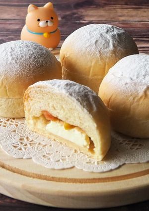 クリームチーズと林檎のふんわり白パン-レシピのメイン写真