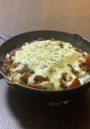 たっぷりのび〜るチーズの焼きカレードリア-レシピのメイン写真