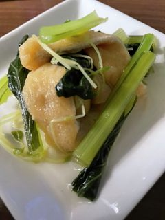 小松菜と薄揚げのたいたん-レシピのメイン写真