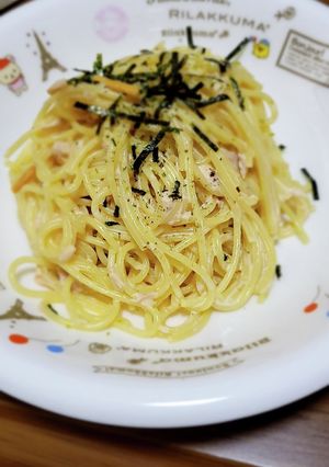 ツナ缶でちょっとジャンクな和風パスタ♪-レシピのメイン写真