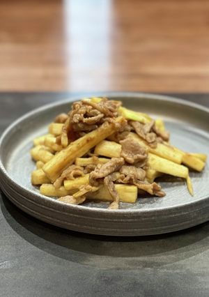 マコモダケと豚肉の炒め物-レシピのメイン写真