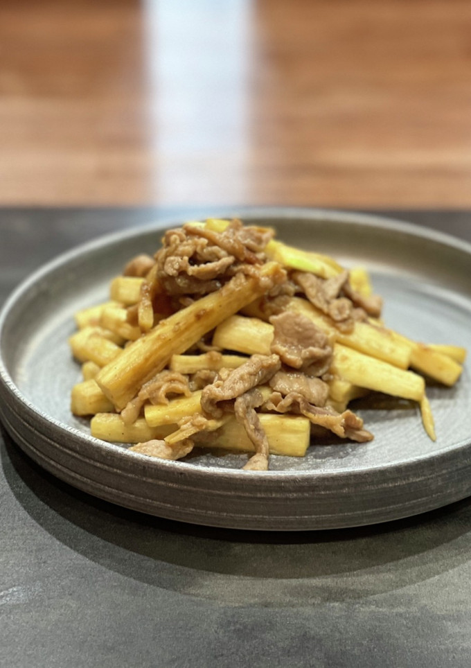 マコモダケと豚肉の炒め物-レシピのメイン写真