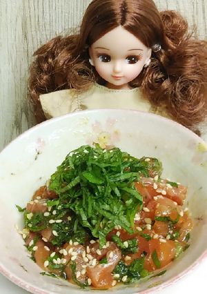 リカちゃん♡サーモン大葉中華和え-レシピのメイン写真