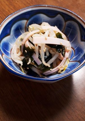 もやしとわかめの酢の物-レシピのメイン写真