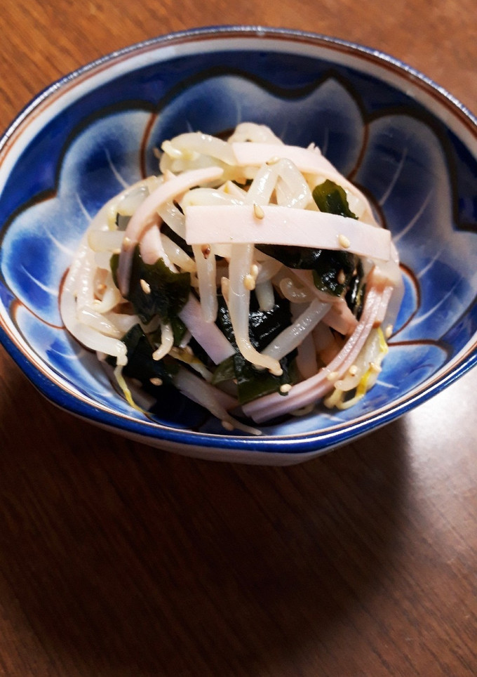 もやしとわかめの酢の物-レシピのメイン写真