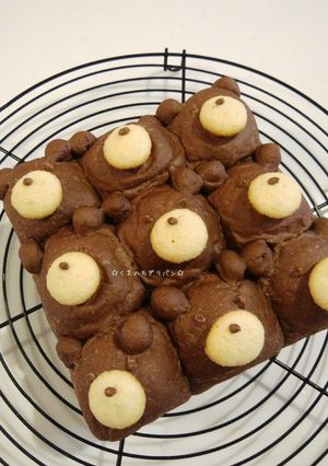 くまのちぎりパン-レシピのメイン写真