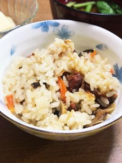 焼き鳥の缶詰de炊き込みご飯-レシピのメイン写真