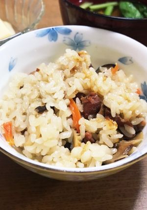 焼き鳥の缶詰de炊き込みご飯-レシピのメイン写真